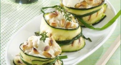 Courgettes grillées au Mascarpone et Pignons de Pin - Galbani