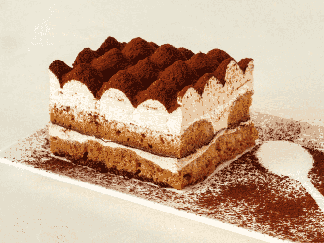 Tiramisu Dessert Italien Traditionnel Sous Forme De Support En Verre