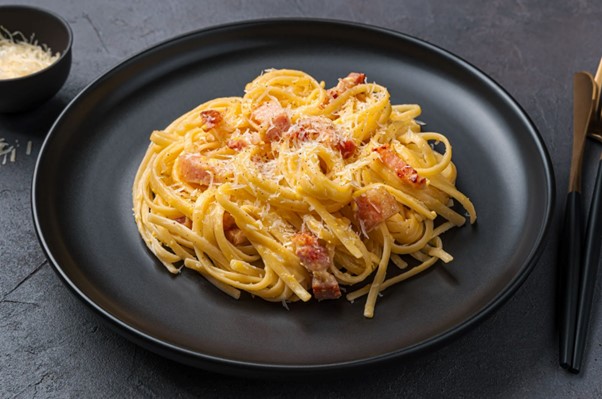 Recette linguine à la carbonara & Gran Gusto