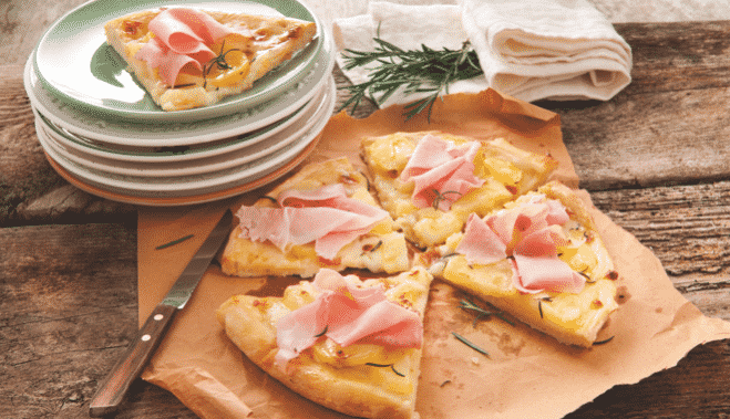 Pizza Pommes De Terre Et Jambon Cuit