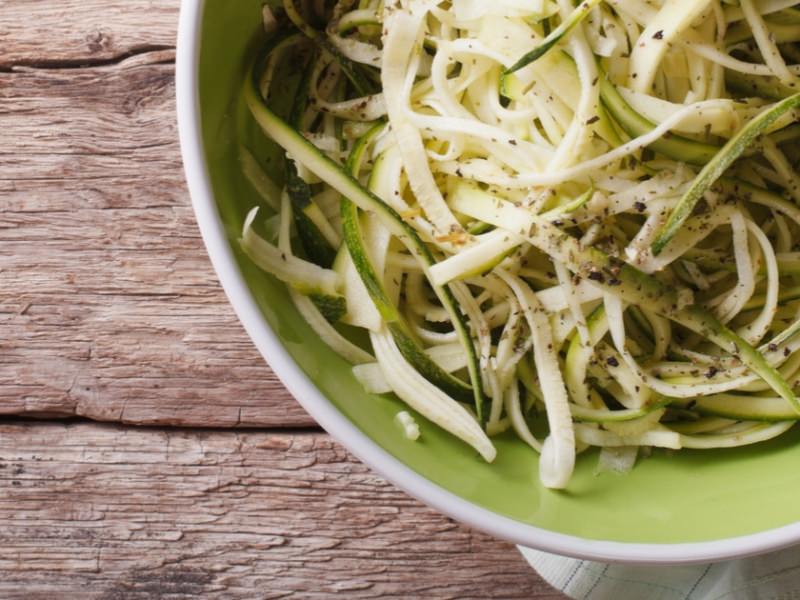 Spaghettis Aux Courgettes Et à La Ricotta