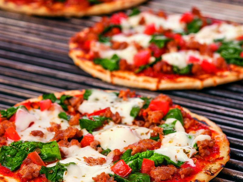 Recette - Pizza Italienne à la Mozzarella Cuite au Grill - Pizza ...