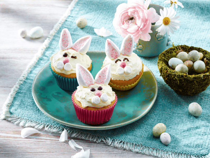 Lapin de Pâques cake topper muffin comestible image lapin de Pâques
