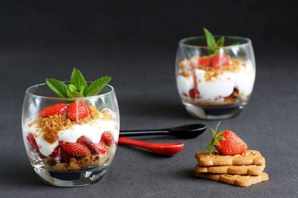 Verrine lapinou aux fraises