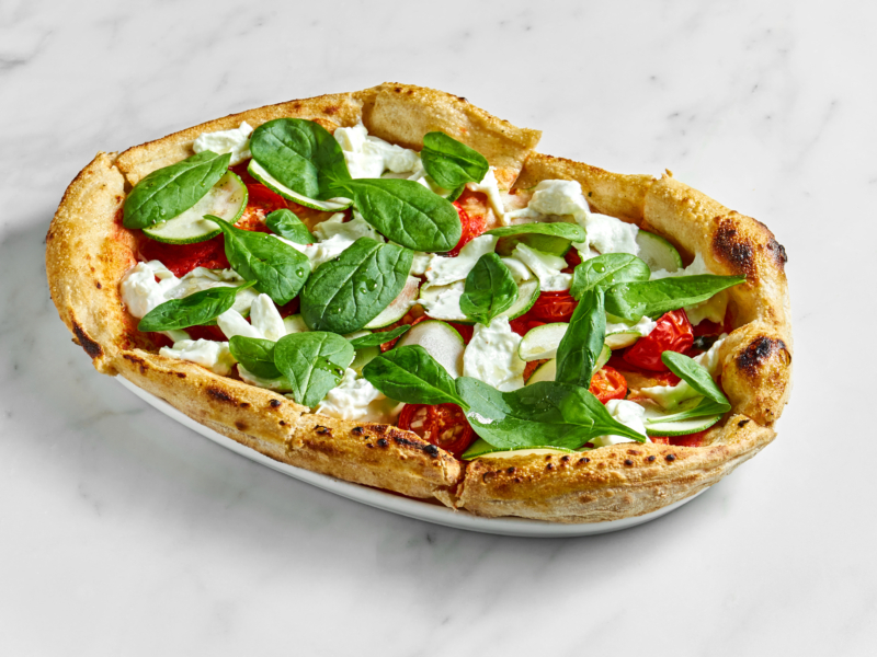 Tarte courgette Burrata